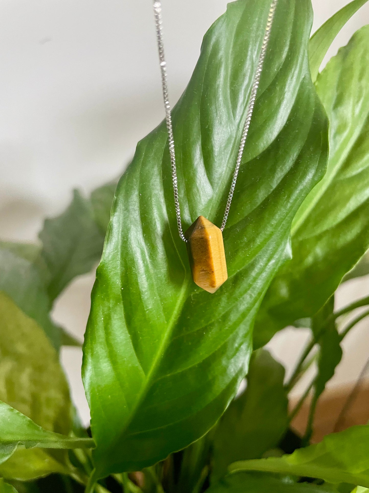 'Freya' Tiger’s Eye Crystal Necklace