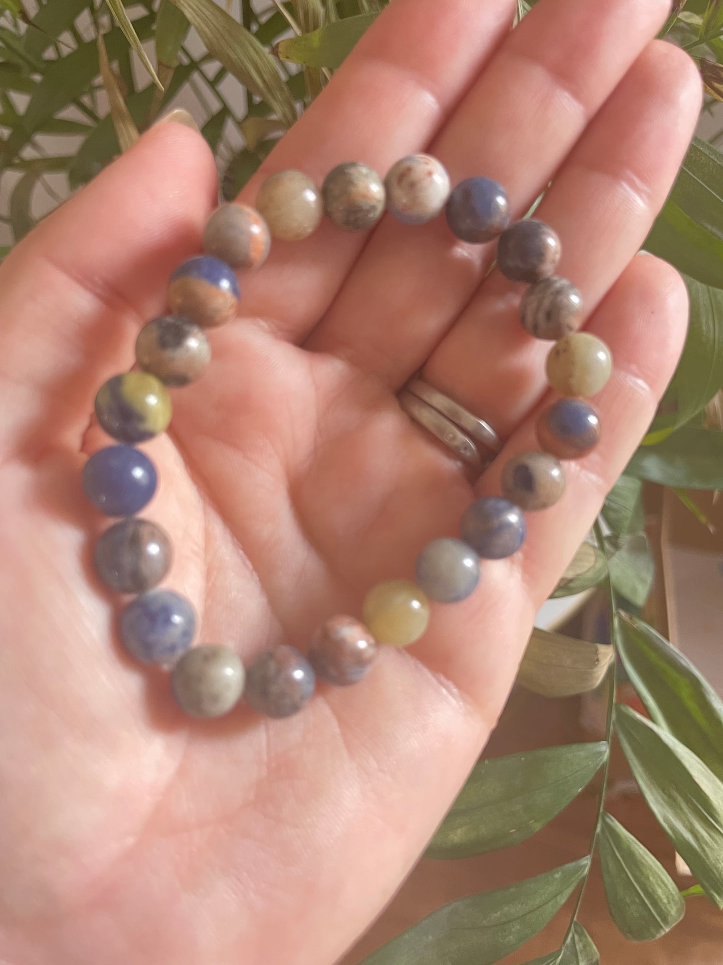 Sunset Sodalite Crystal Bracelet