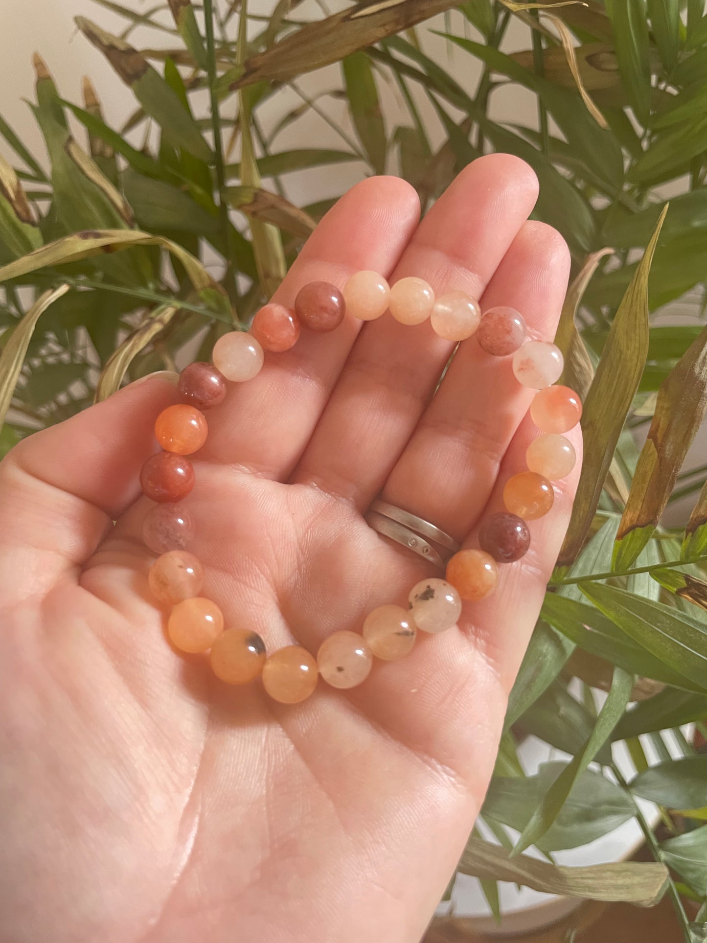 Carnelian Agate Crystal Bracelet