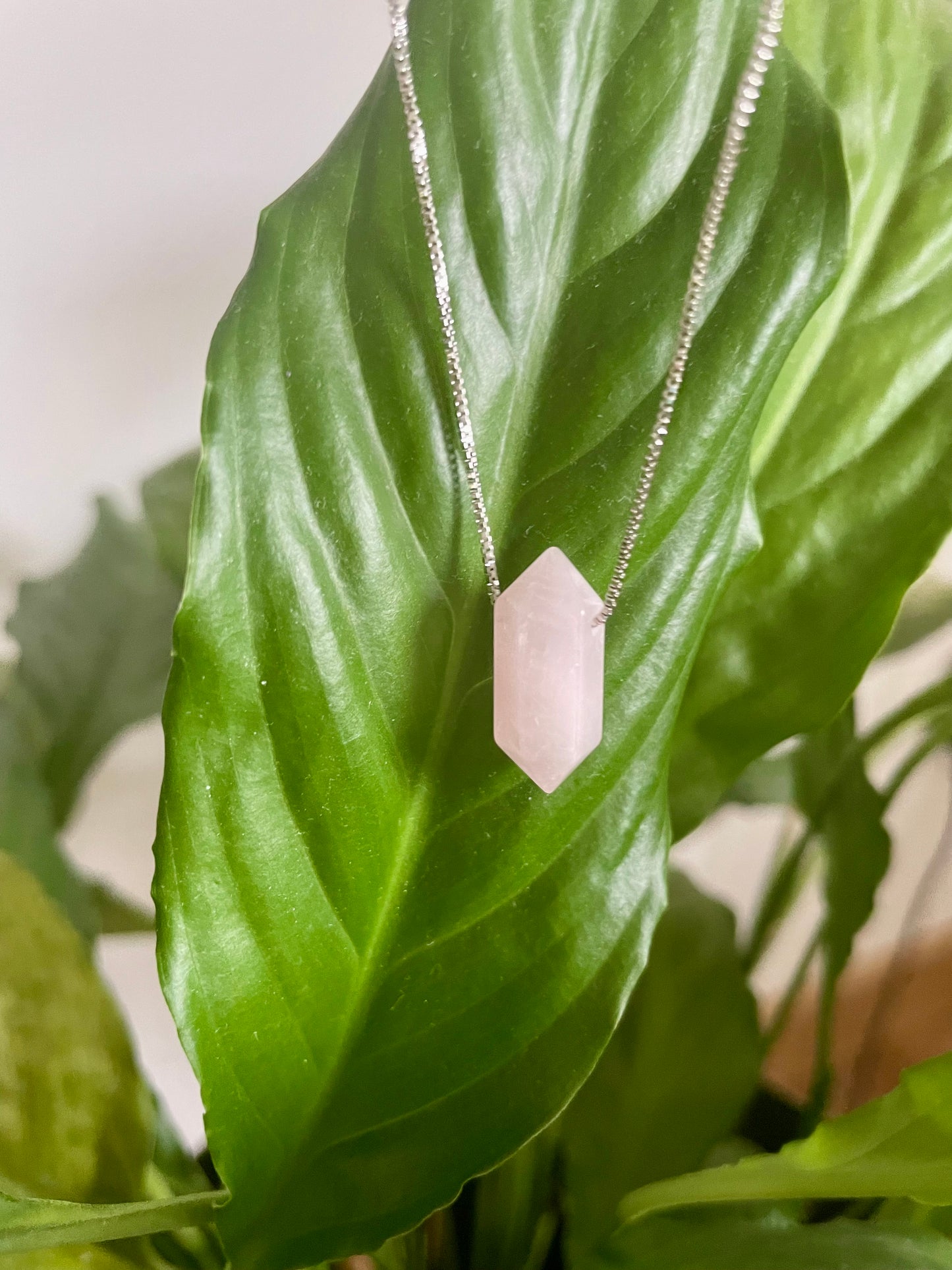 Aphrodite Rose Quartz Necklace