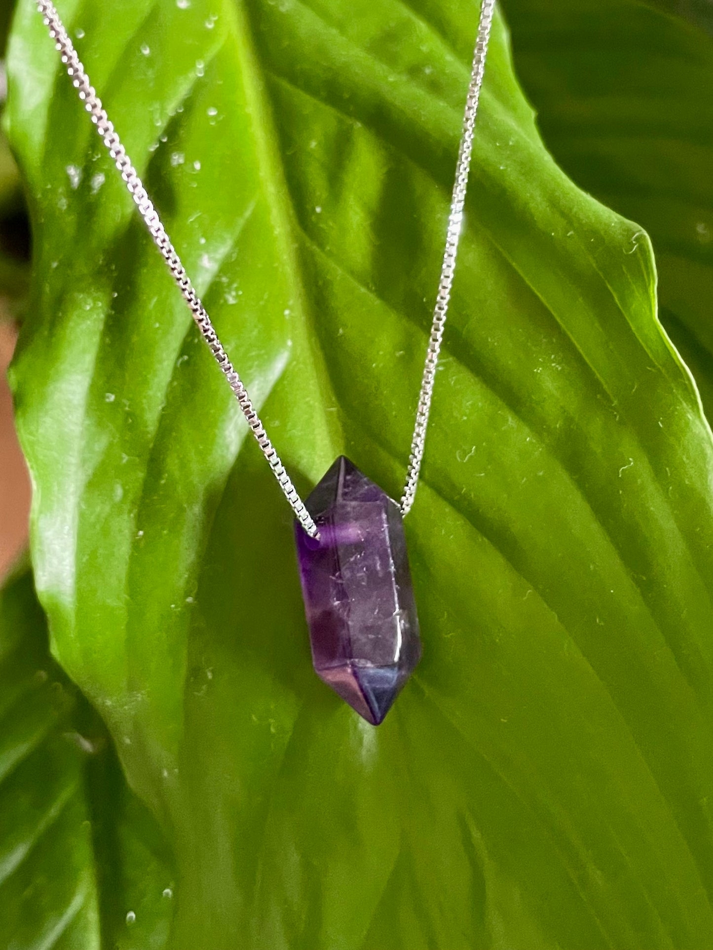 Diana Amethyst Crystal Necklace