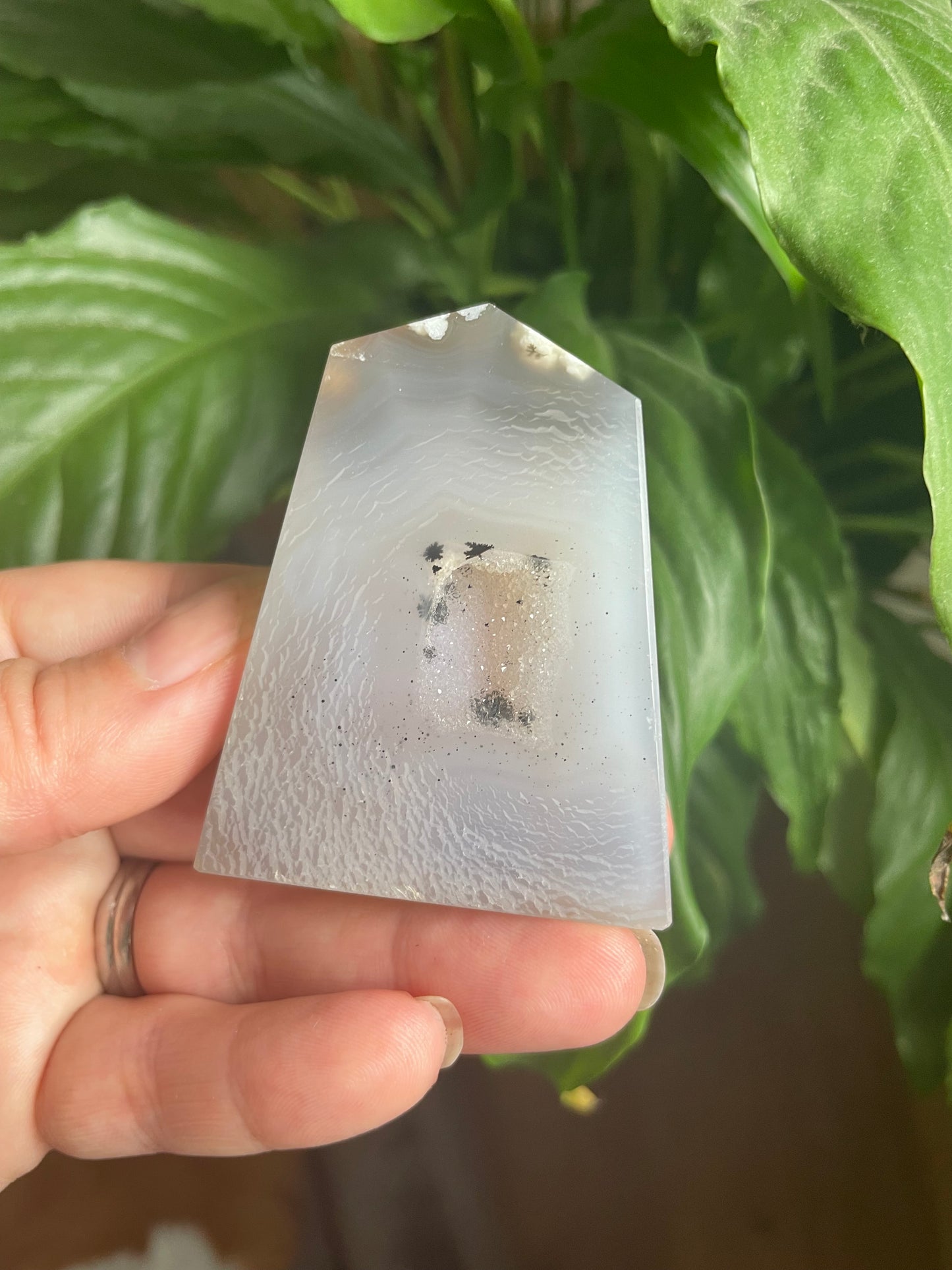 Druzy Agate Tower
