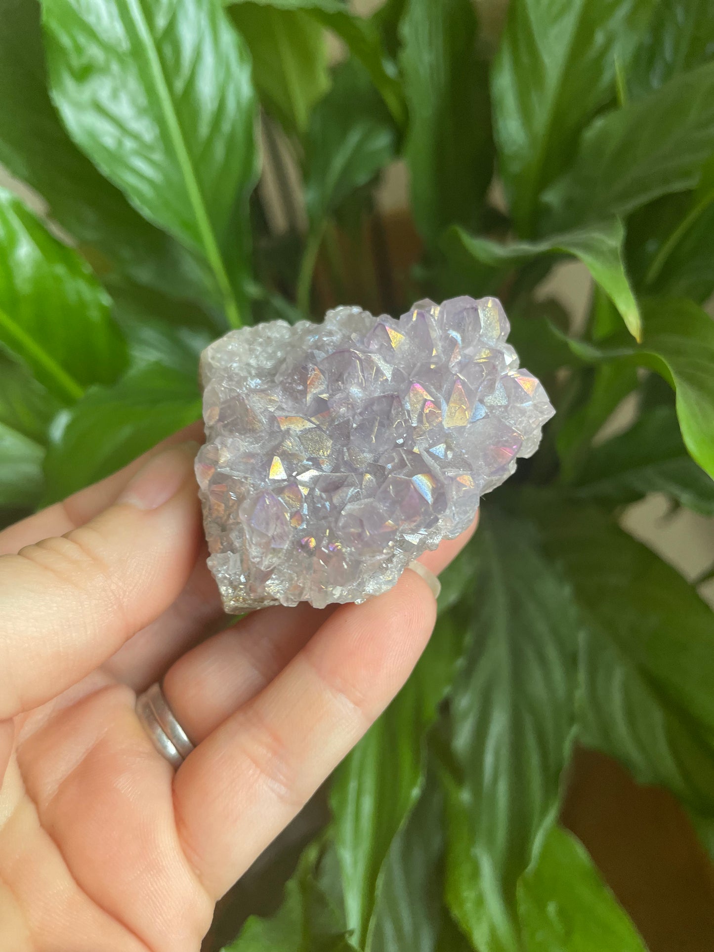 Aura Amethyst Cluster