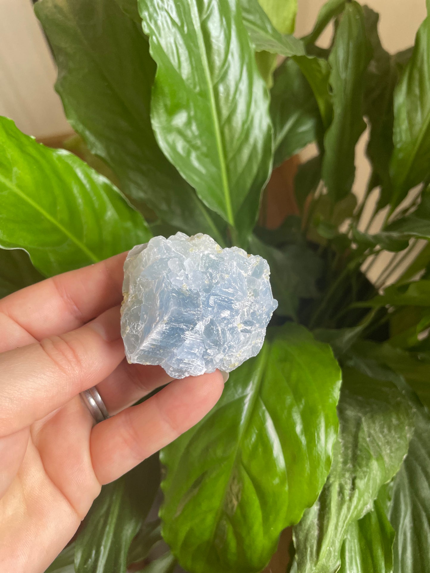 Raw Blue Calcite Cluster