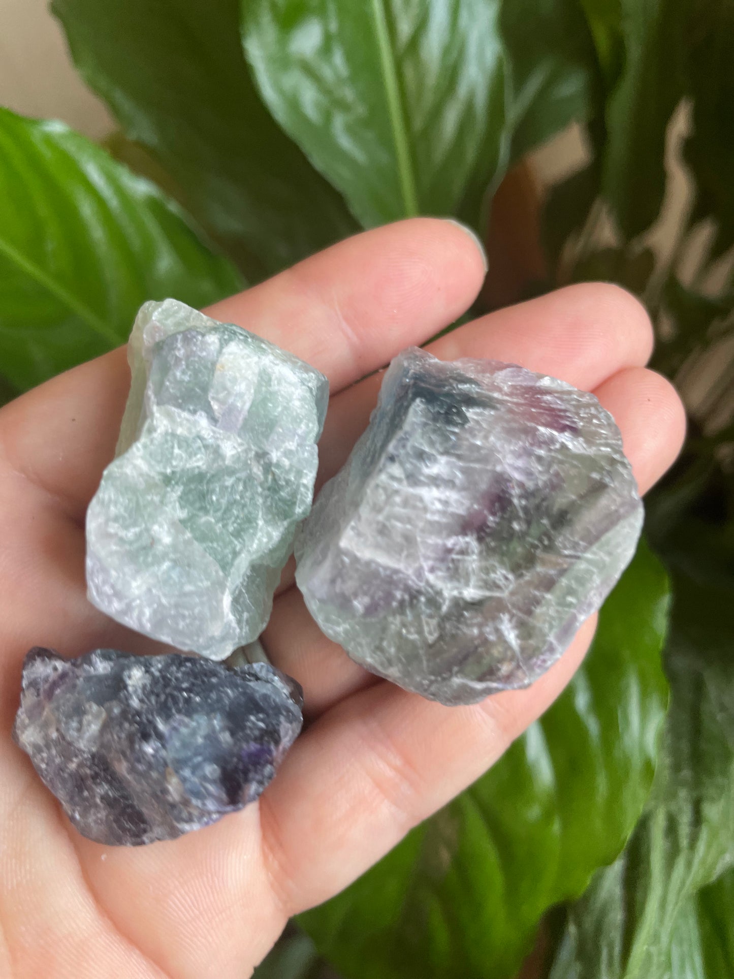 Raw Rainbow Flourite