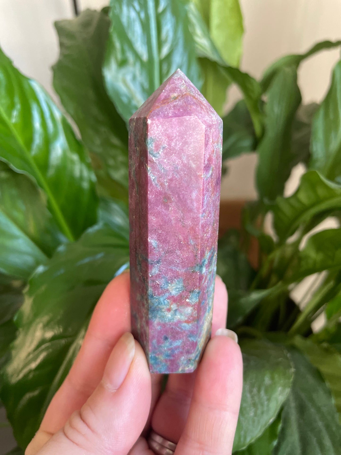 Ruby Fucshite Crystal Tower