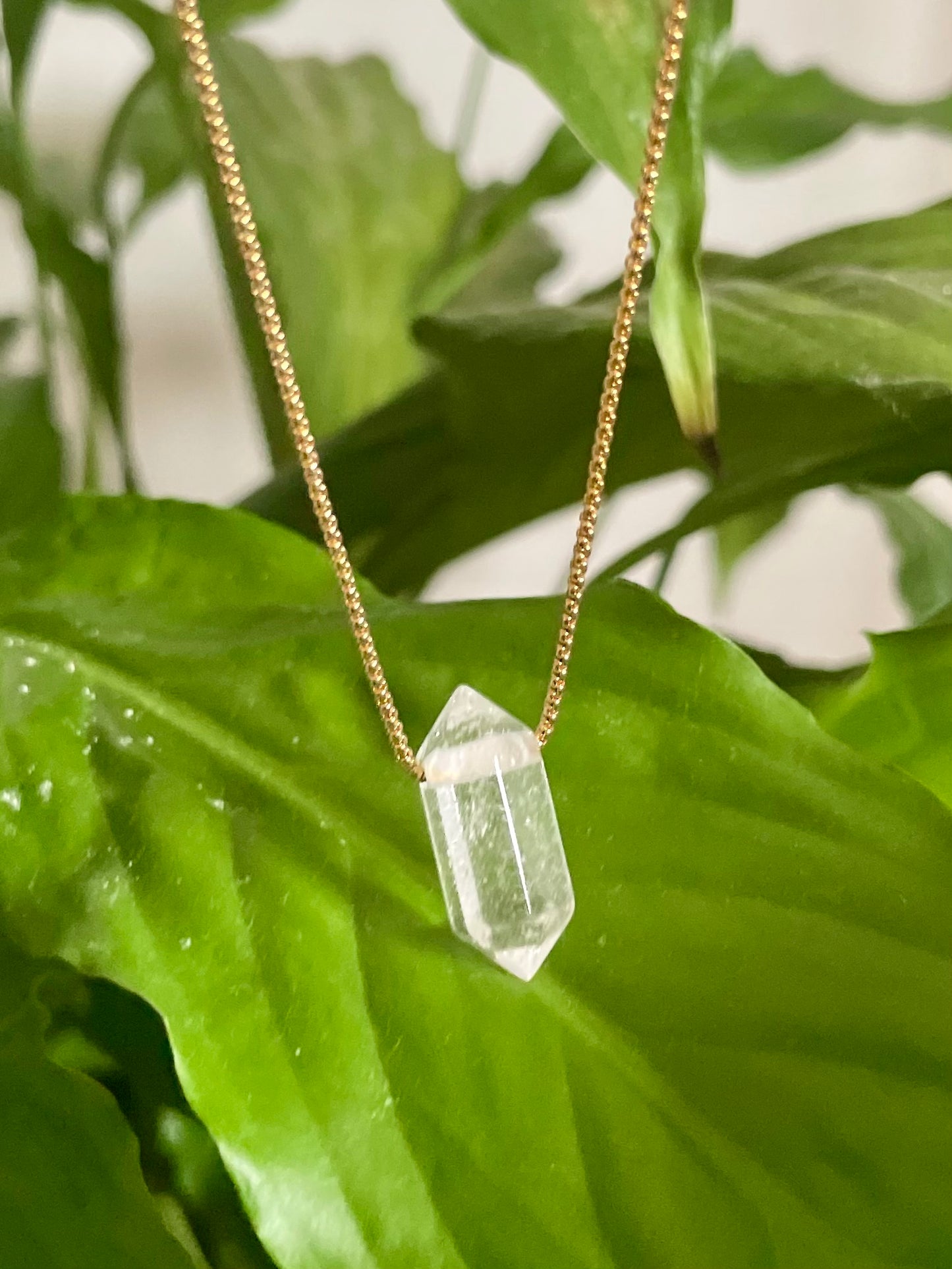 Artemis Clear Quartz Crystal Necklace