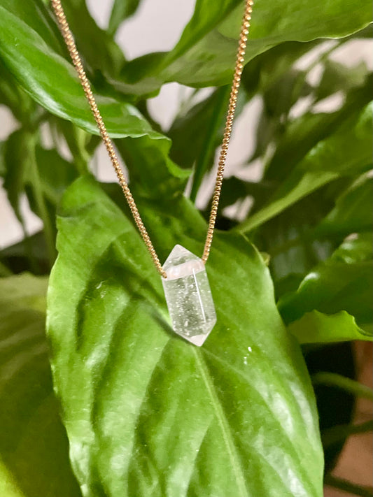 Artemis Clear Quartz Crystal Necklace