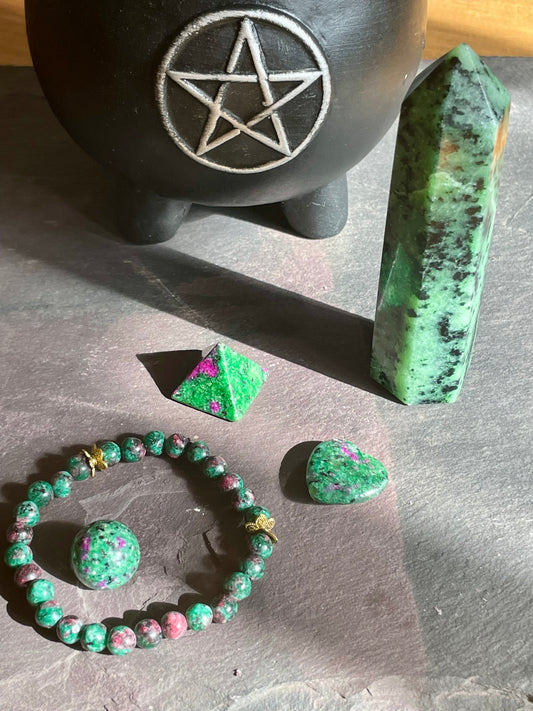 Ruby Zoisite Bracelet