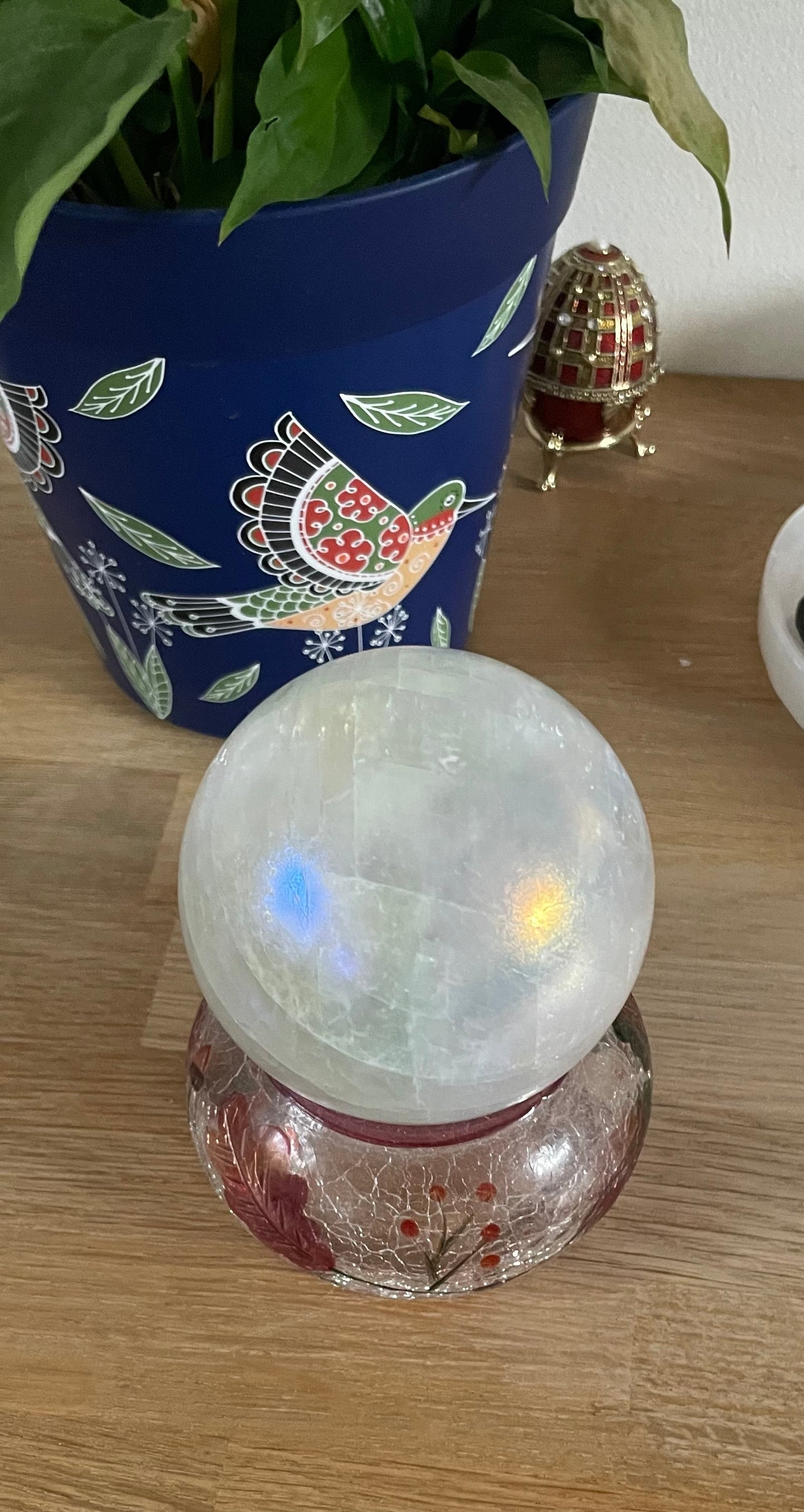 Icelandic Aura Quartz Sphere