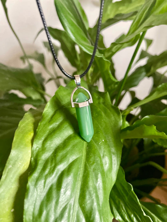 Green Aventurine Crystal Necklace