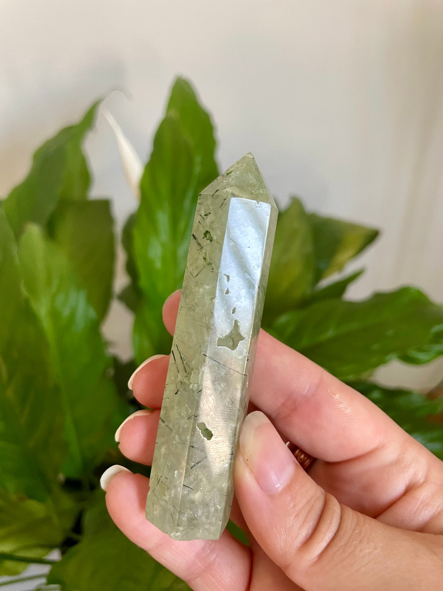 Prehnite Crystal Tower