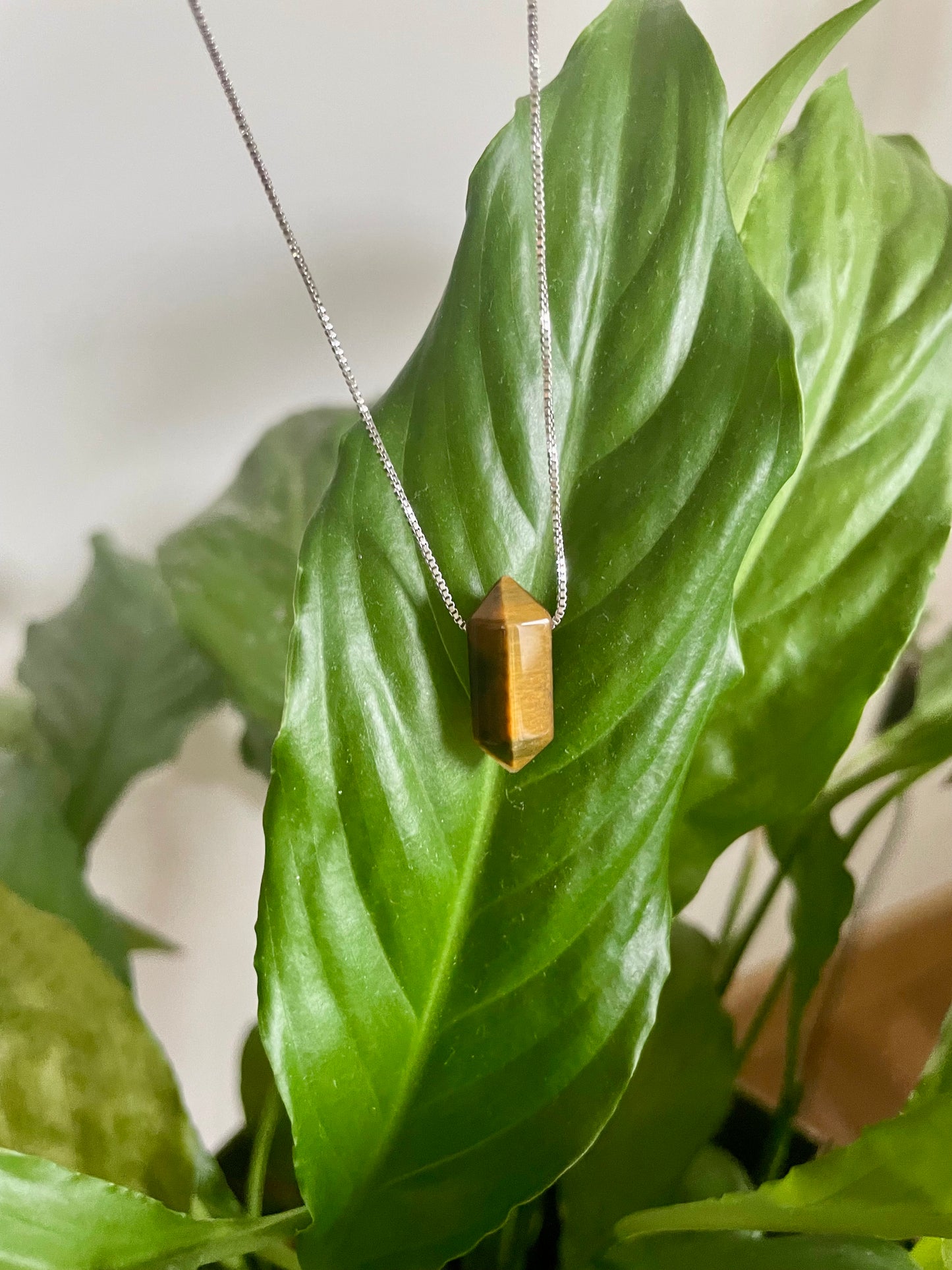 'Freya' Tiger’s Eye Crystal Necklace