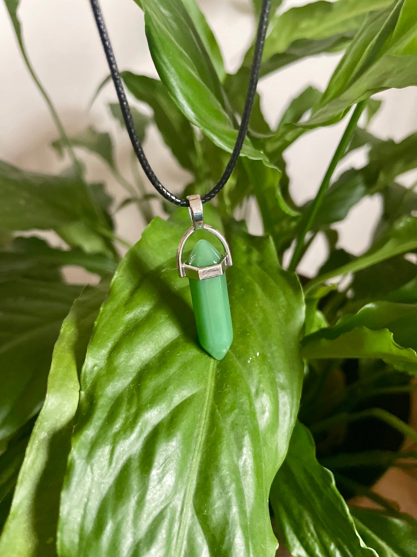 Green Aventurine Crystal Necklace