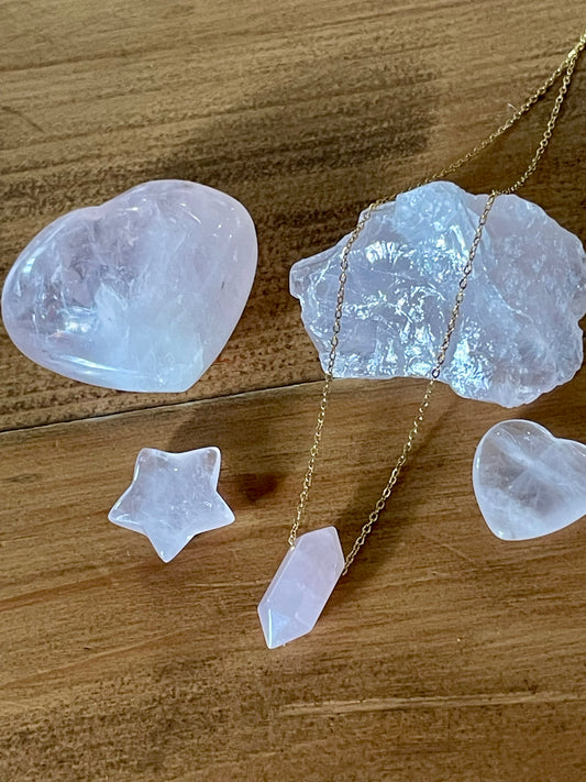 Aphrodite Rose Quartz Necklace