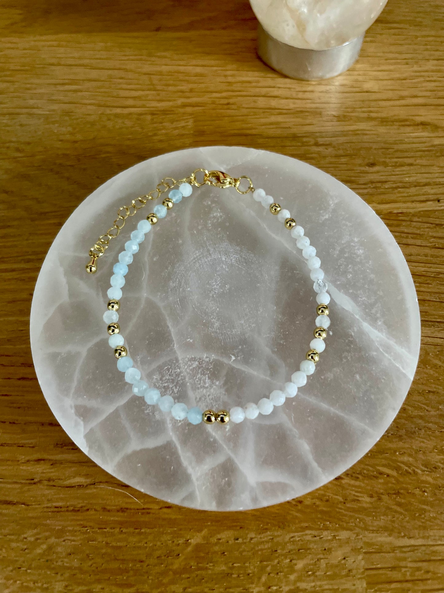 Aquamarine & Moonstone Bracelet