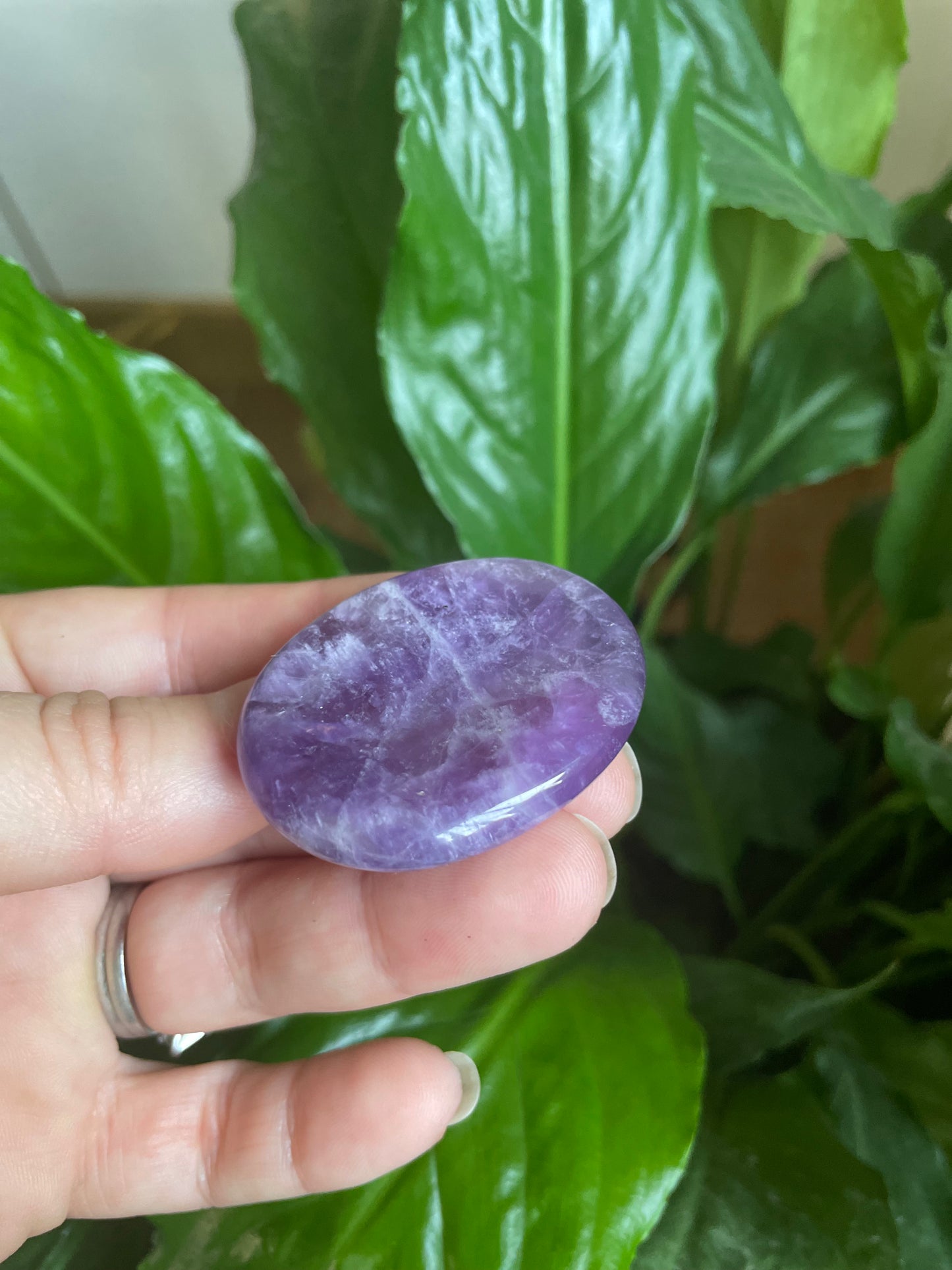 Amethyst Thumb Stone