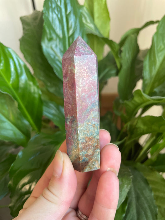 Ruby Fucshite Crystal Tower