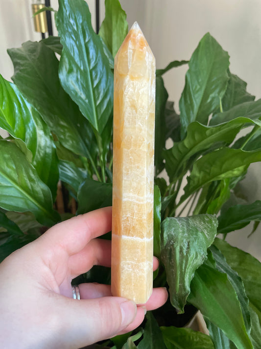 Orange Calcite Tower