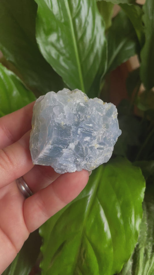 Raw Blue Calcite Cluster