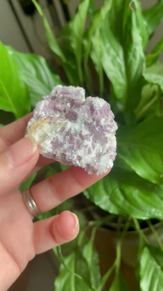 Purple Mica. (Lepidolite) Raw Specimen
